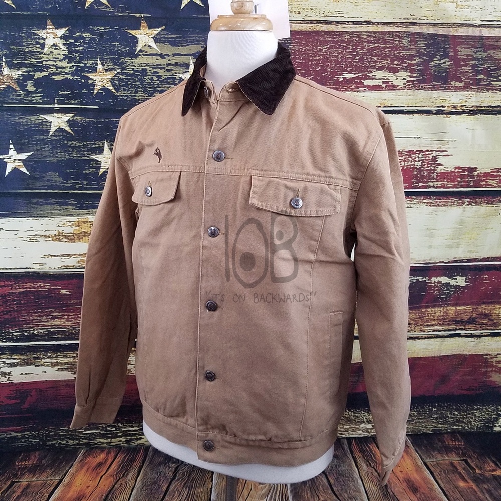 WYOMING TRADERS MENS CHISUM CONCEALED CARRY CANVAS WESTERN JACKET - TAN